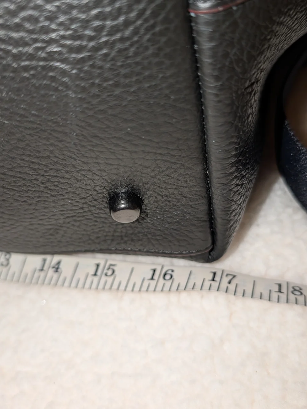 Coach Boston Bag Duffel 75715 Black Leather VGUC